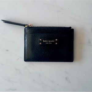 Black Kate spade credit card holder and coin purse